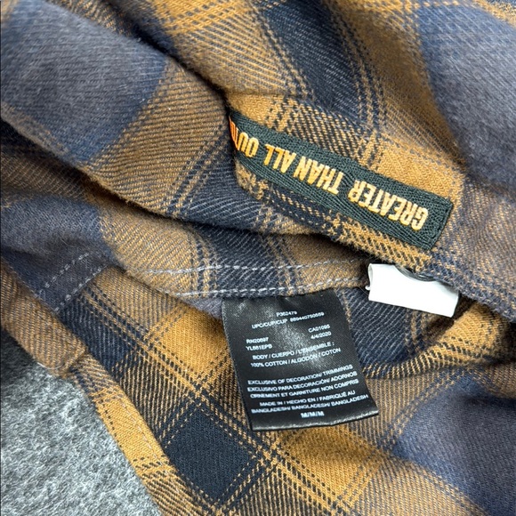 Walls Yellow and Gray Plaid Shirt - Picture 6 of 6